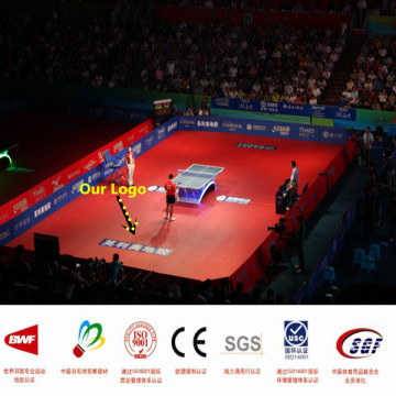 PVC table tennis floor with weaving pattern