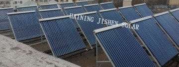 Pressurized solar collector hot water project