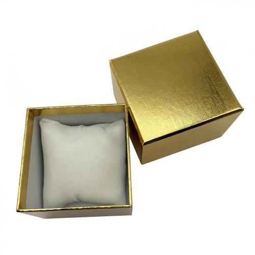 Cuscino d&#39;oro di lusso inserisci la scatola di gioielli