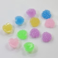 Mix Light Color Multi Shape Heart Square Round Resin Beads Slime For Handmade Craft Decor Charms DIY Girls Hair Accessories