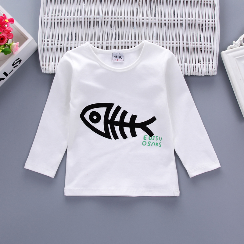 2018 New Arrival 100% Organic Cotton Casual long sleeve t-shirts +Sets 3 Pieces Baby Boy Cartoon Fish Clothes Clothing Set