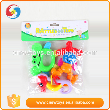 Factory wholesale cheap personalized best music plastic colorful baby rattle