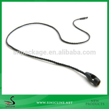 Sinicline Simple Black Plastic String Hook, Seal Tag