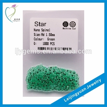 Qualitied round green synthetic spinel