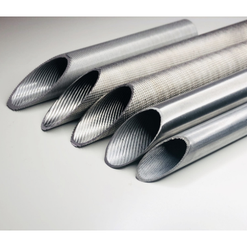 Tubo de aleta de titanio de superficie con marcas de picaduras TA2 de alta eficiencia