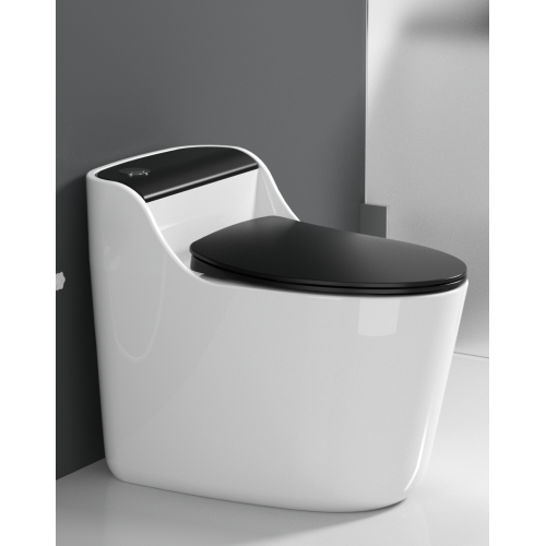 Новый дизайн отель в ванной комнате черный серый керамический туалет