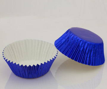 Blue foil baking cup