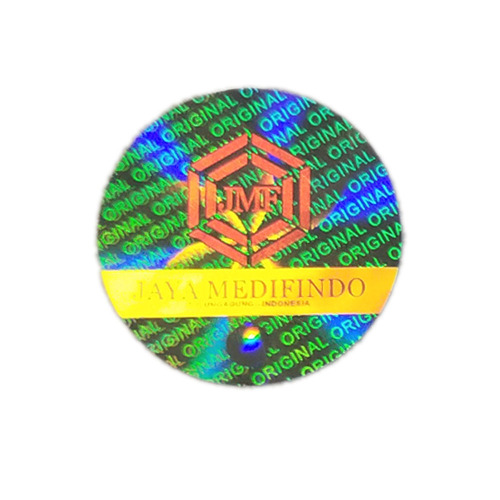 Anpassad Euro Laser Security Hologographic Sticker Scratch Av QR Kod Serienummer 3D Hologram Label Sticker