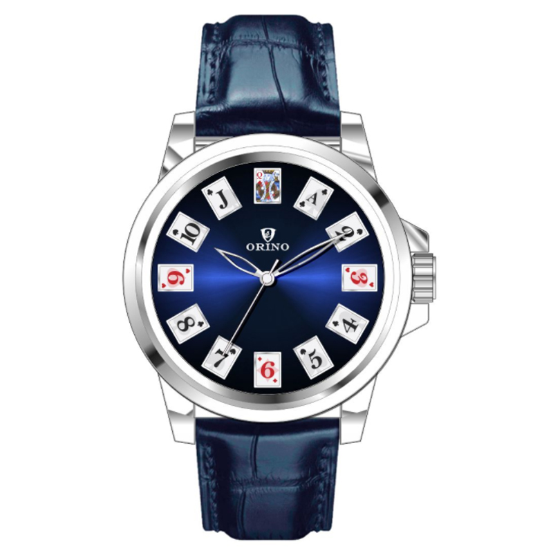 Royal Flush Poker man's automatic watch