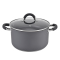 Potten en pannen non-stick cookware set met grijs