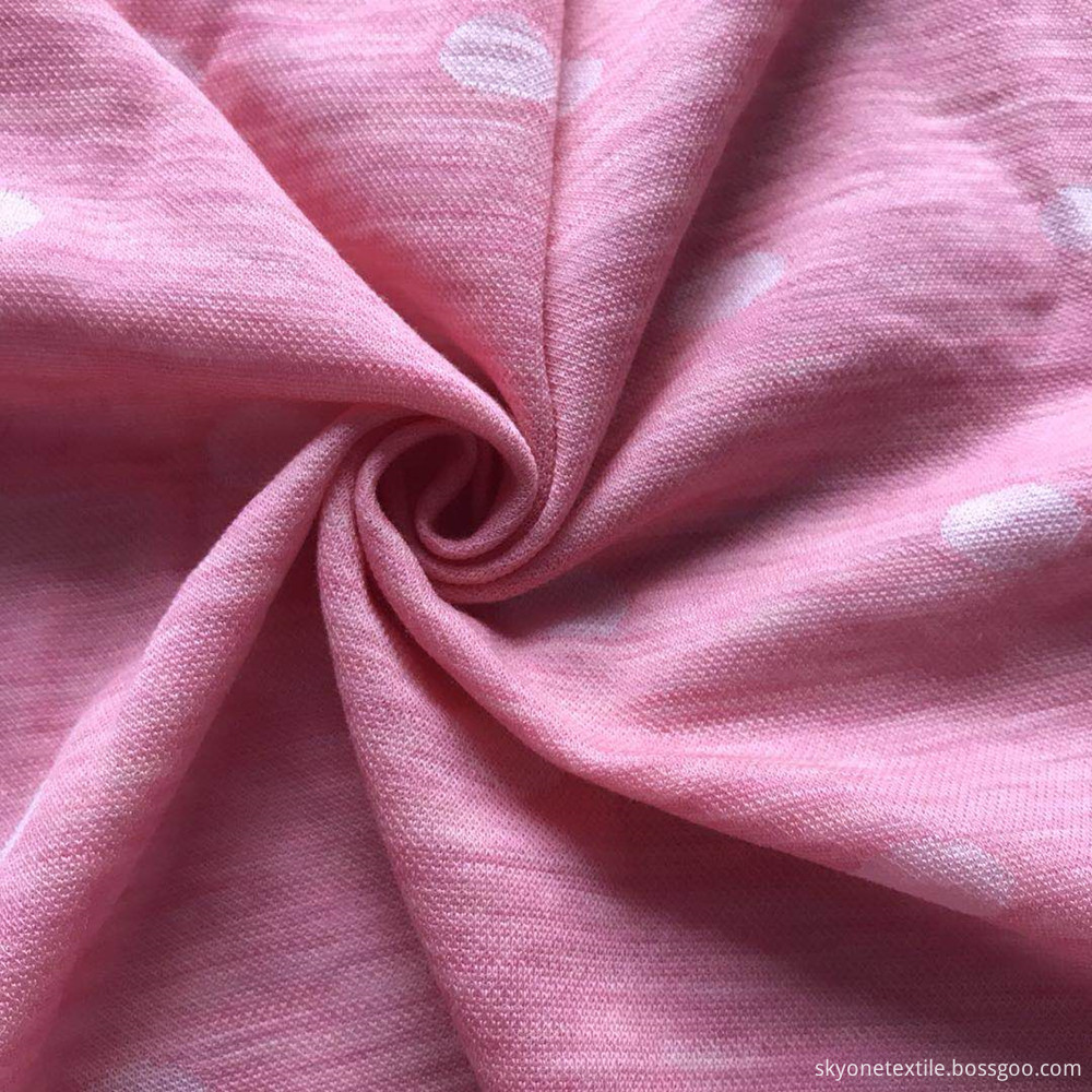 Pink pot wool Jacquard fabric 1