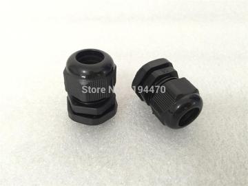 10pcs/Lot Plastic Nylon Waterproof Connector PG21 Black Dia 13-18mm Cable Glands Joints Adapter