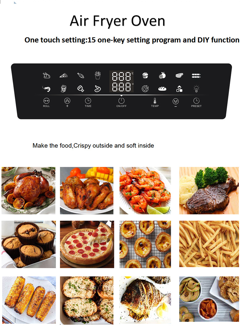 Large commercial digital display Air fryer