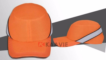 orange safety cotton baseball helmet bump cap