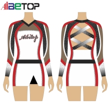 Custom Cheer Uniform in Black and Red
