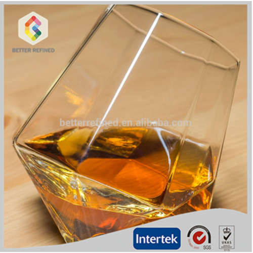 copa de vino de whisky transparente soplado a mano