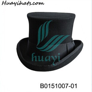100% wool felt top hats for America market