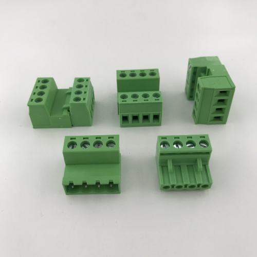 pluggable 4 pin male to female terminal block