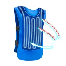 Multiple Cooling Blue Vest with Circulation Safety and Reflective Water Cooling Features
