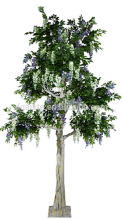 3.7m tall Artificial Weeding Wisteria Tree
