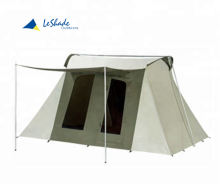 Family Waterproof Flex Bow Deluxe Canvas Tent - Luxury Outdoor Camping for 4