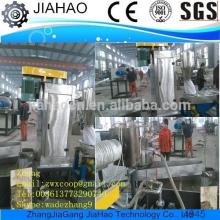 Double stage PP PE plastic granulating machine
