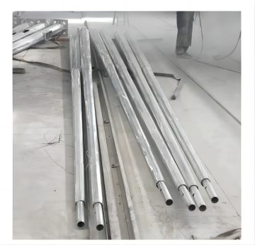 Galvanized and powder coated street lighting pole 5m