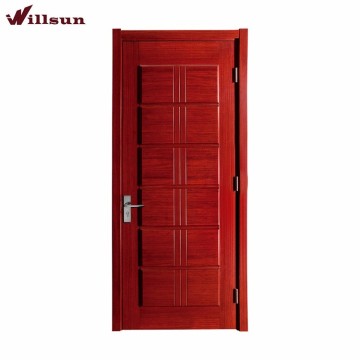 Modern Simplism Style Red Flat Wood Door Bedroom Door Design