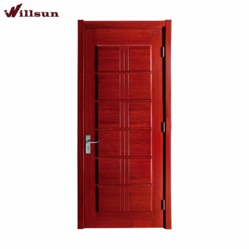 Cherry Veneer MDF Flat Panel Wood Flush Room Doors