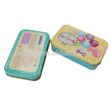 colorful mini candy packaging tin box packaging