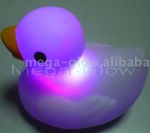 mood light duck with multi color LED changing light