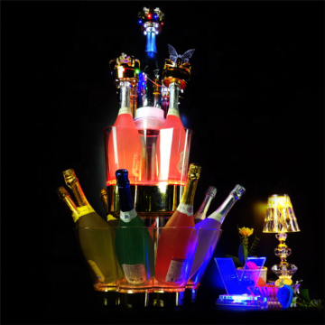 China Factory Customizable LED Lighted Ice Buckets for Party Decor: Affordable Plastic Wine Coolers for Sale
