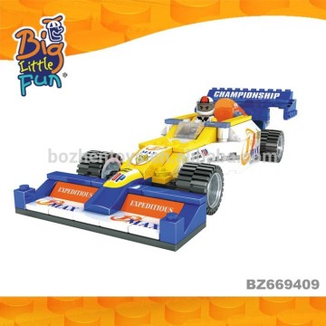 New products 2016 innovative product plastic building blocks DIY racing car plastic building blocks toys for kids