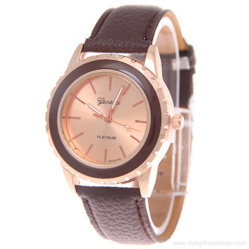 Fashion Pupils Customized Leather Watch for Girl