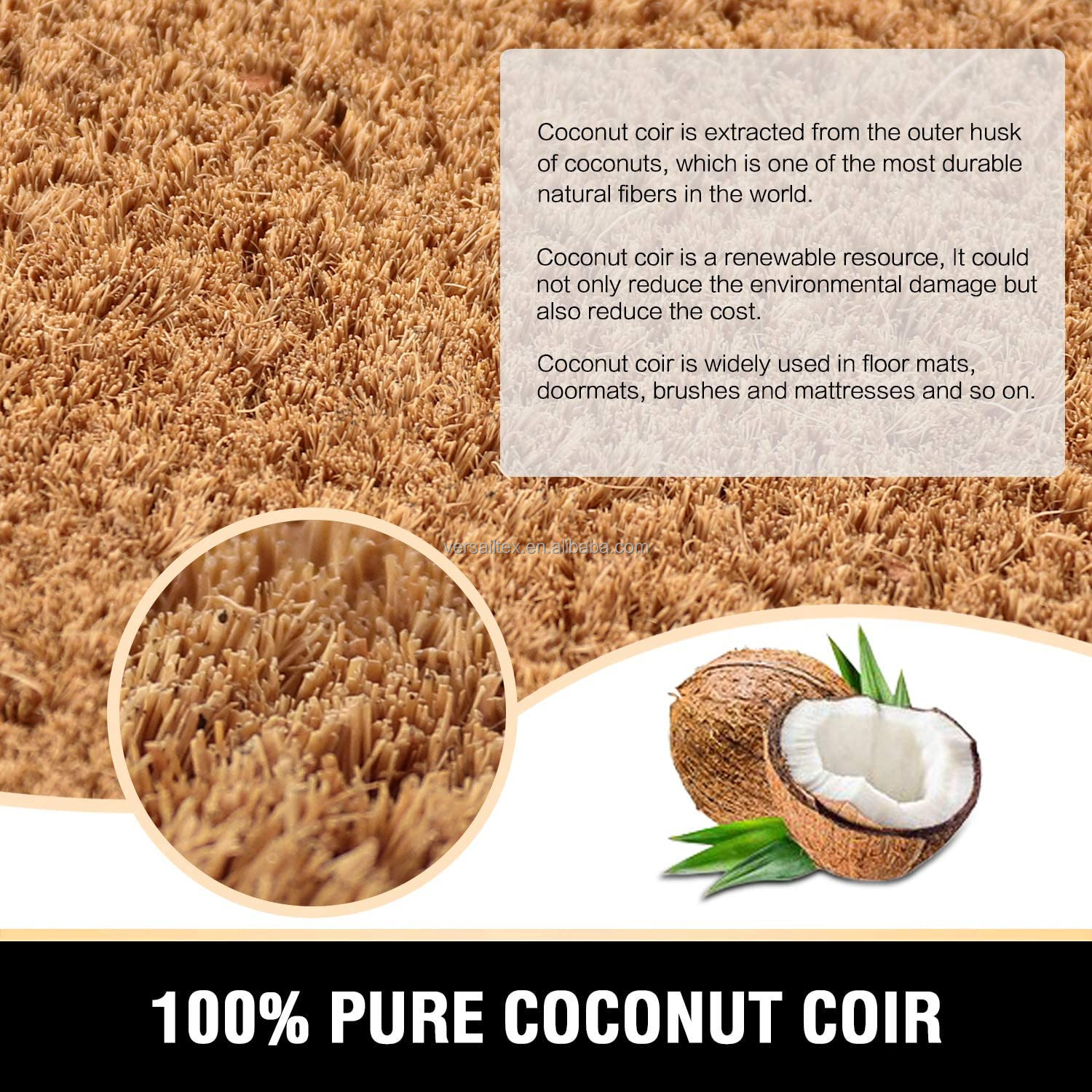 Natural Coco Coir Doormats