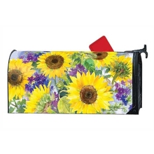 Custom outdoor SUNFLOWER magnet mailbox cover