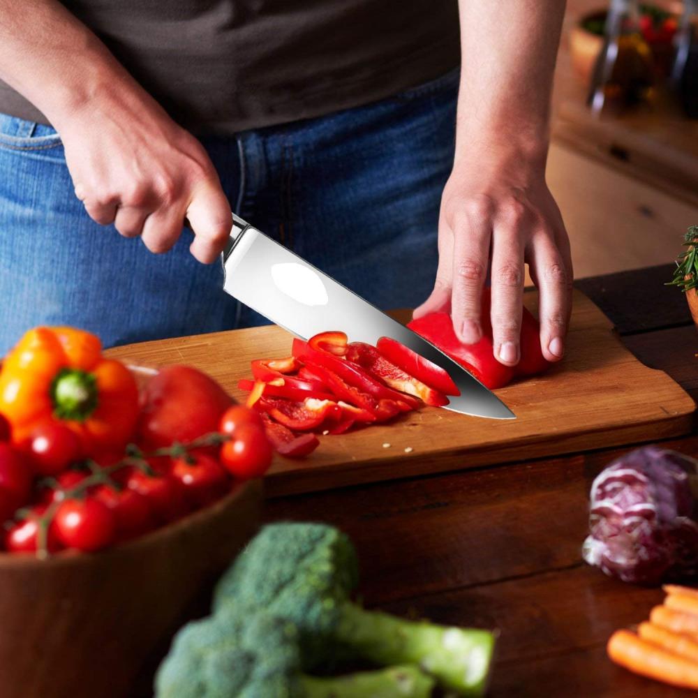 Couteau de cuisine en acier inoxydable de 8 pouces