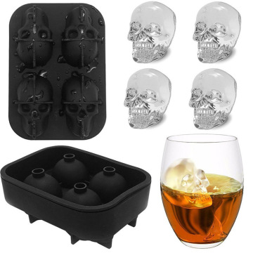 3D Skull Ice Mold Tray Food-Grade