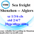 Shenzhen zee vracht Forwarder Agent naar Algiers