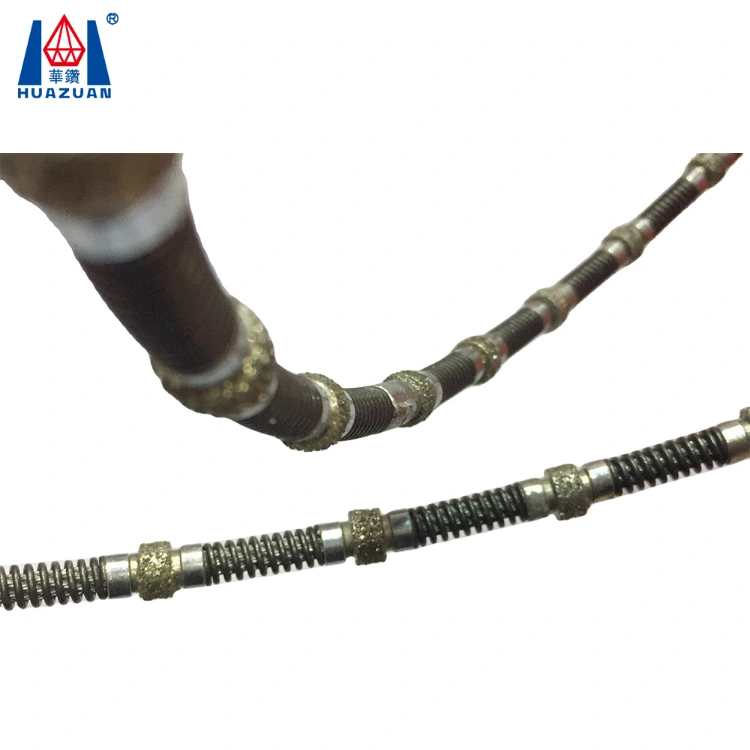 Electroplated Diamond Saw Rope Wire for Marble Cutting