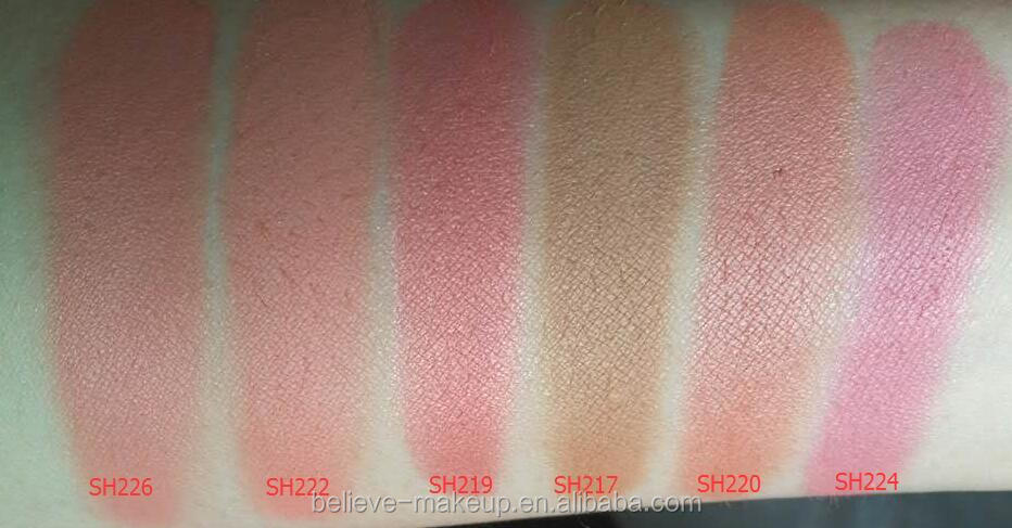 Palette de blush 6 couleurs