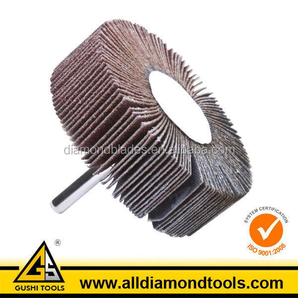 Straight Shank Abrasive Sand Paper Flap Wheel for Grinding Steel