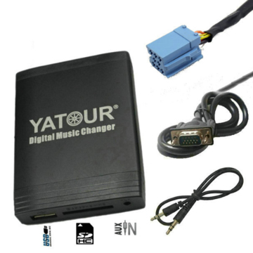 Yatour yt m06 for Fiat Punto Coupe Bravo Alfa Romeo 147 159 Blaupunkt Connect Nav Radio Car MP3 Player USB AUX Bluetooth Adapter