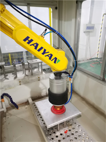 Armed automatic industrial abrasive robot