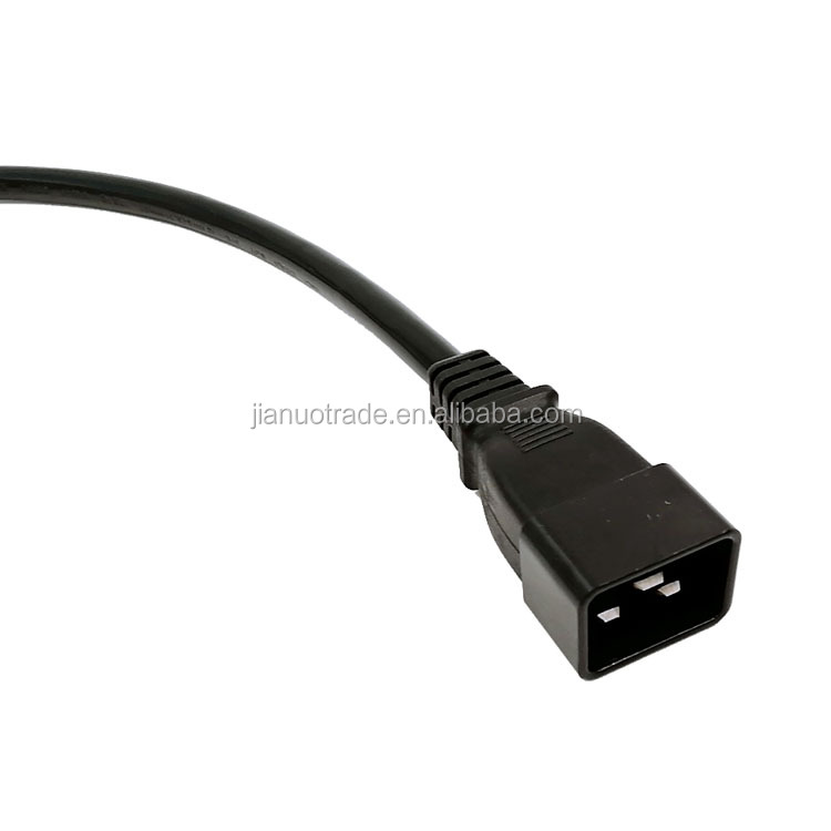 Customization power cord with C19 and C20 connector