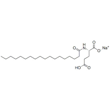 Acide L-glutamique, N- (1-oxooctadécyl) -, sel de sodium (1: 1) CAS 38517-23-6