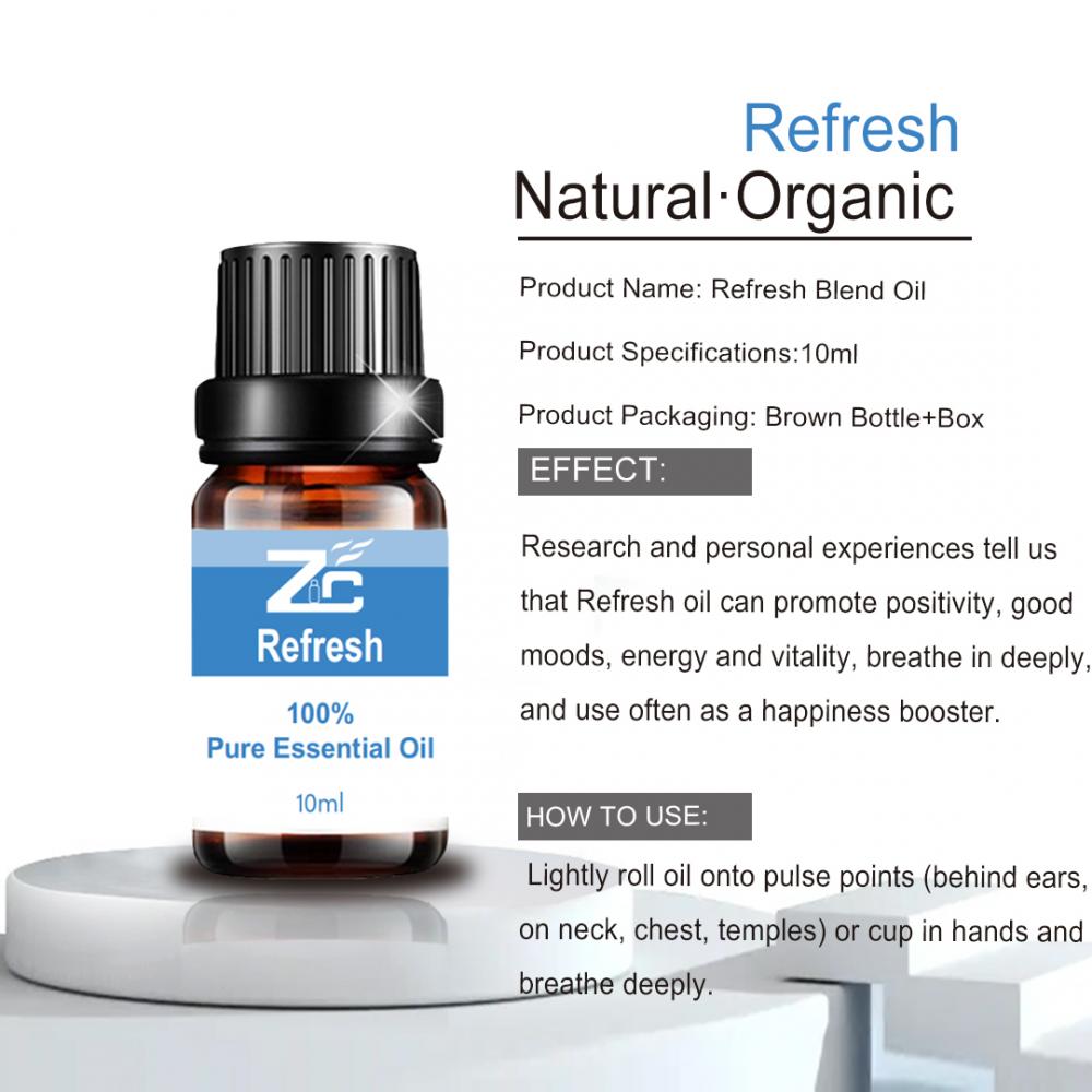 Refresh mistura Óleo essencial Peppermint Lemon Rosemarry Oil