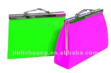 fashionable silicone jelly color coin purses