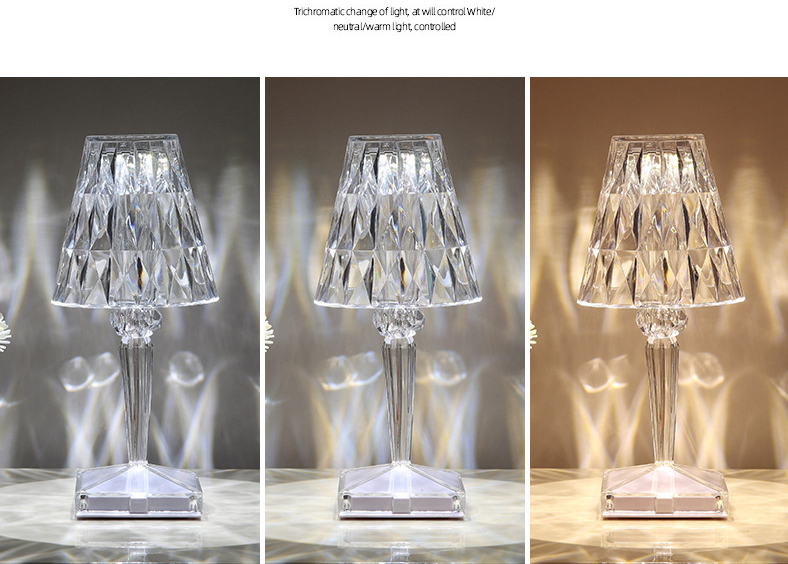 LED Crystal Desk Lamp