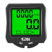 Bicycle Wireless Stopwatch with Mileage and Luminous Display (Chinese & English)